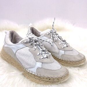 Marc Fisher | espadrille sneakers 8.5 white & cream.